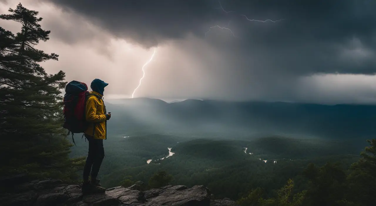 Backpacking in a thunderstorm