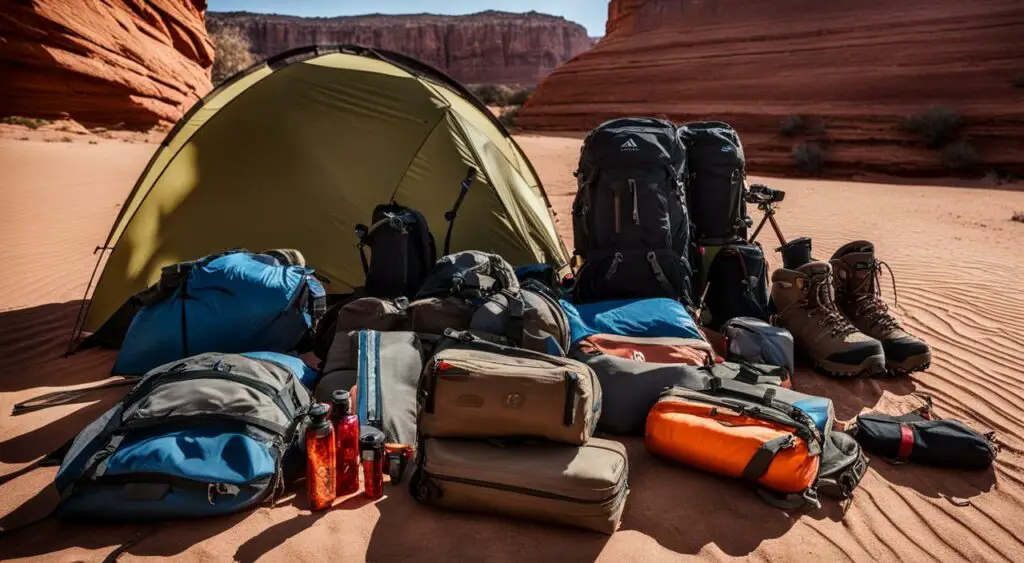 backpacking gear for Utah