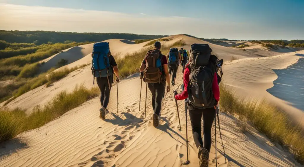 backpacking in Indiana Dunes