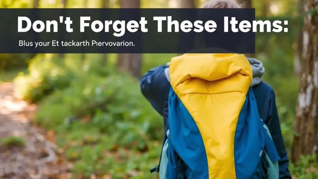 Don't Forget These Items: A Backpacking Checklist