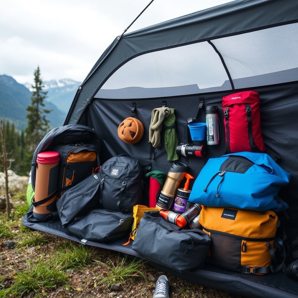 backpacking gear storage